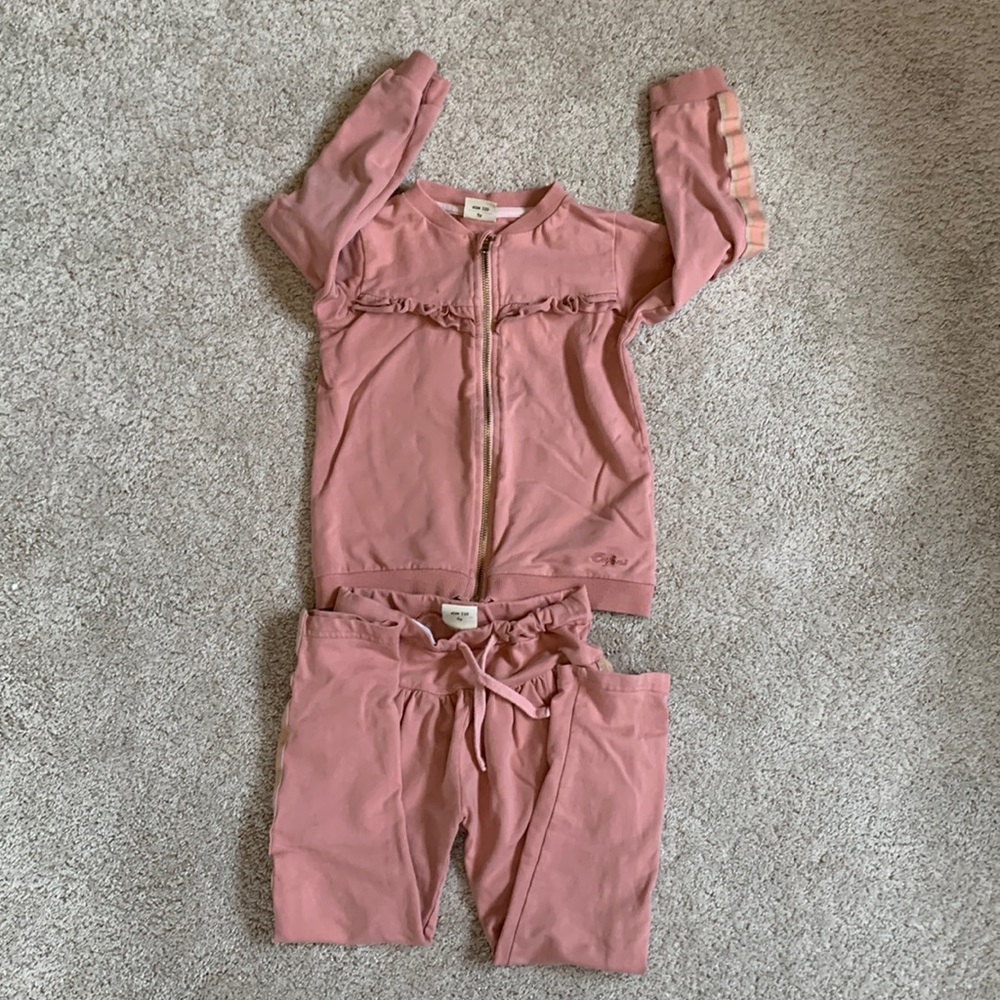 ENFANT kids size pink tracksuit set size 5